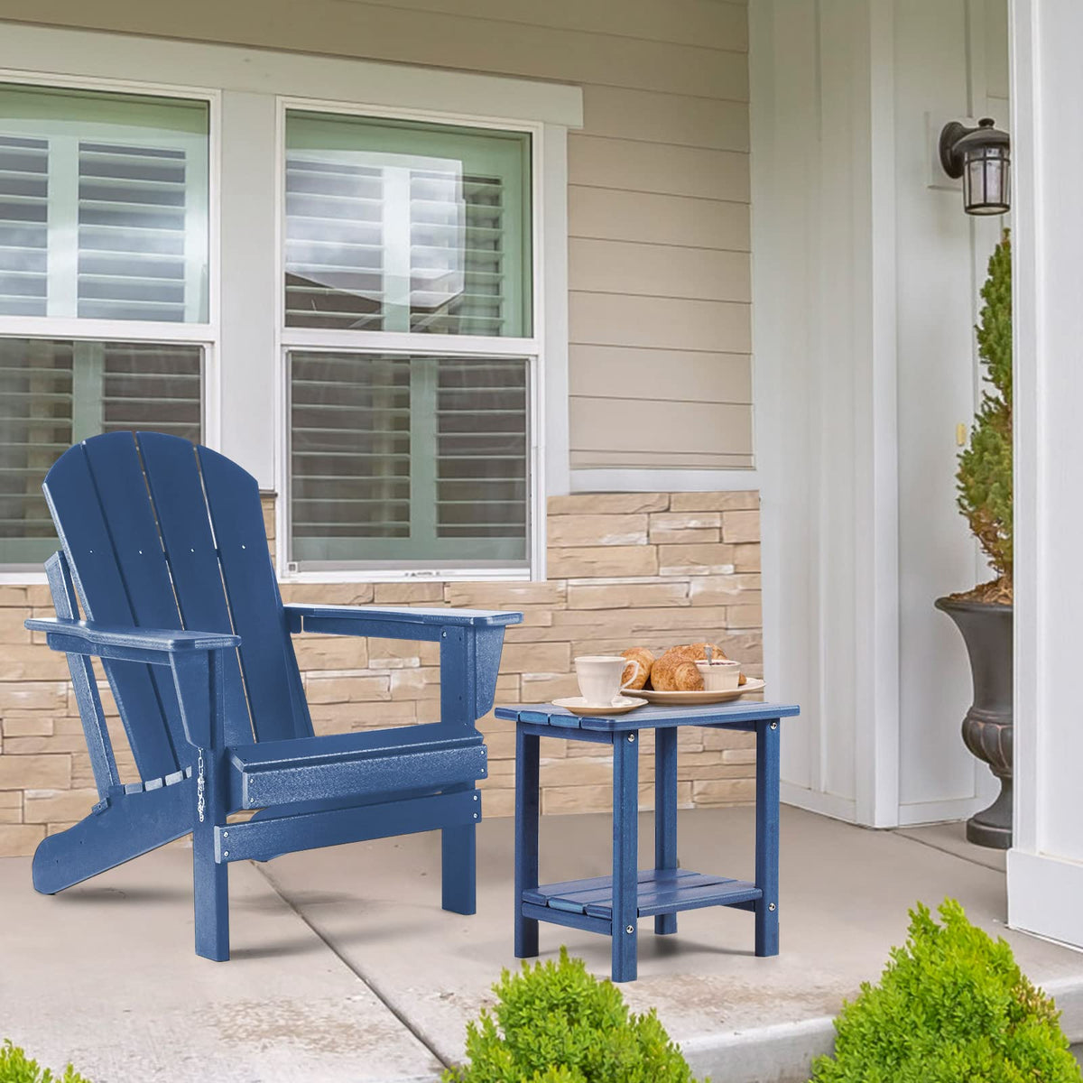 Apolimi Adirondack side table lower shelf for drinks or books