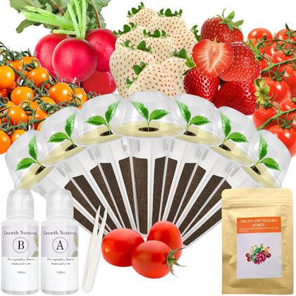 Apoloseedic red strawberry seed pod kit for AeroGarden ready for harvest