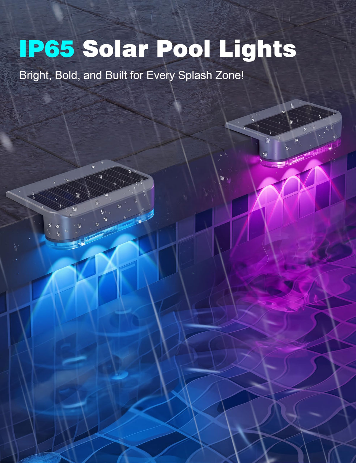 APONUO wall mounted lights create visible pathways around decks