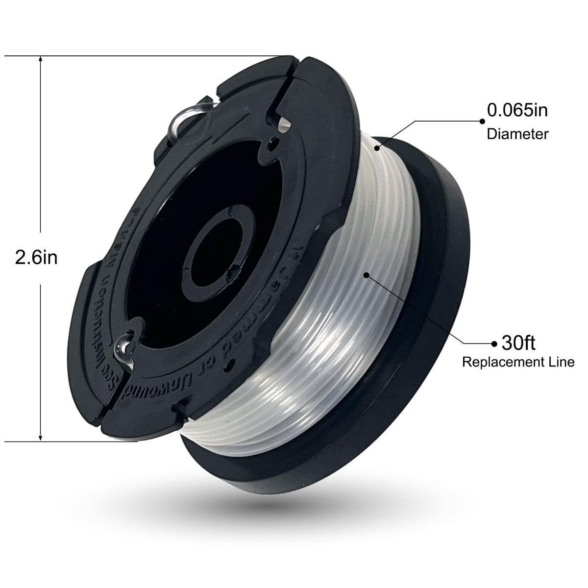 Aporozona AF-100 spool assembly with spring for smooth feeding.