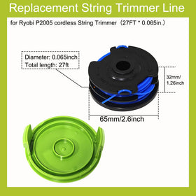 Aporozona dual-line 0.065-inch spool shown with cap for assembly