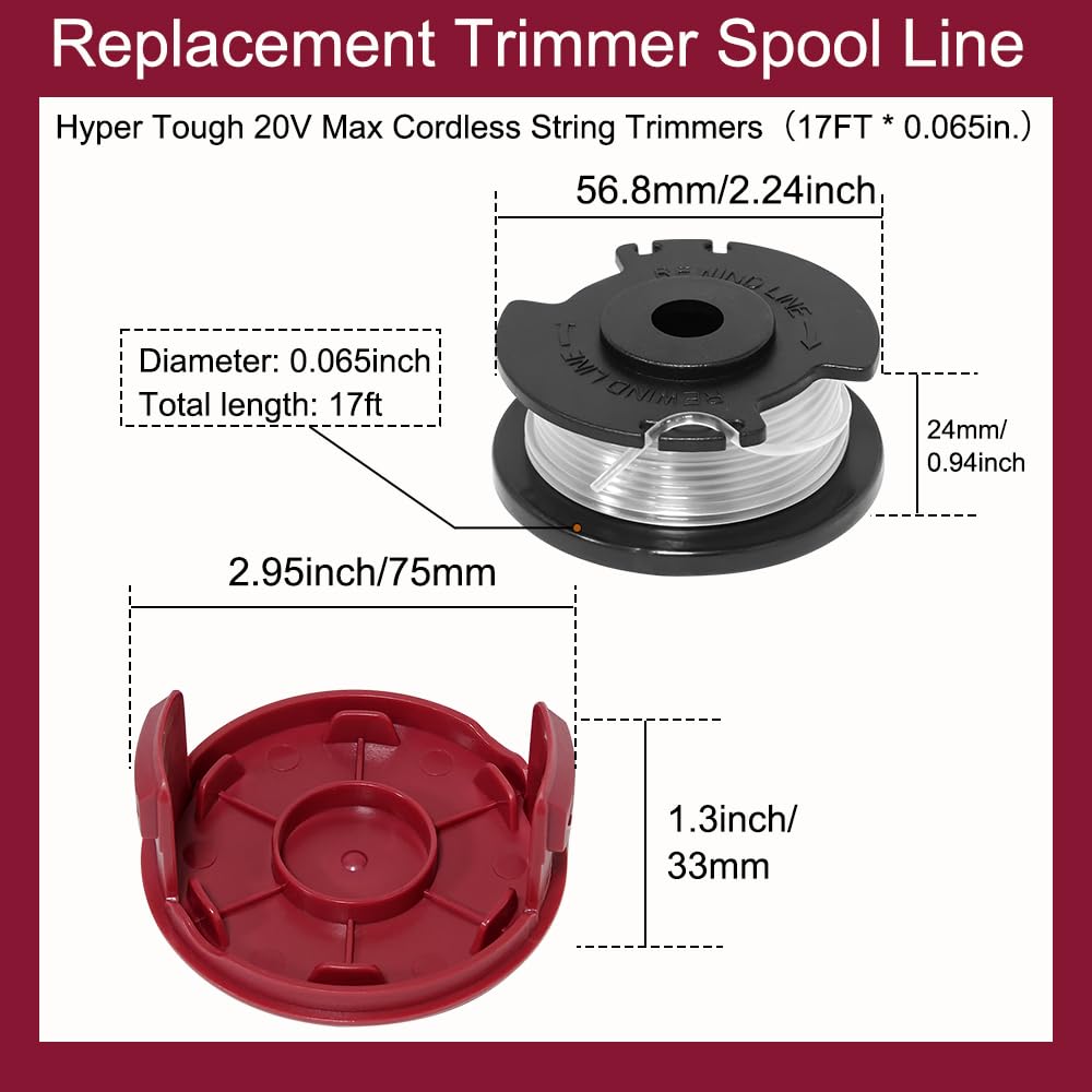 Aporozona replacement spool and 1.6 mm line for HT19-401-003-07, quick maintenance.