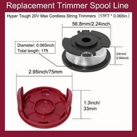 Aporozona replacement spool and 1.6 mm line for HT19-401-003-07, quick maintenance.