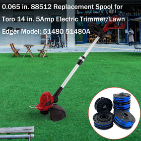 Aporozona Toro-compatible spool for 14-inch corded trimmer setup