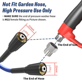 APOWER nozzle tips with five angles for versatile cleaning tasks