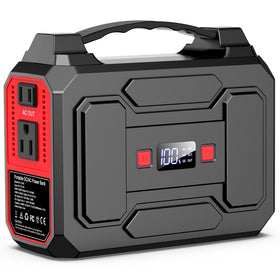 Apowking portable power station 146Wh front view for compact off-grid charging