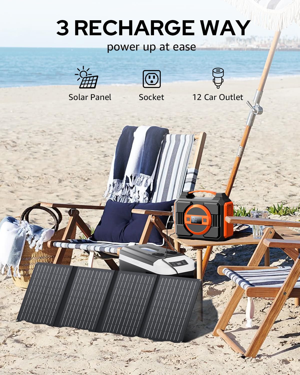 Apowking solar recharge option demonstrates flexible recharging in outdoor settings