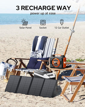 Apowking solar recharge option demonstrates flexible recharging in outdoor settings