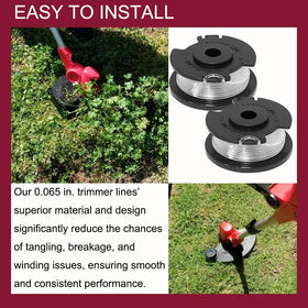 Aporozona spool and line kit for HT19-401-003-07, compatible with LawnMaster weed eater