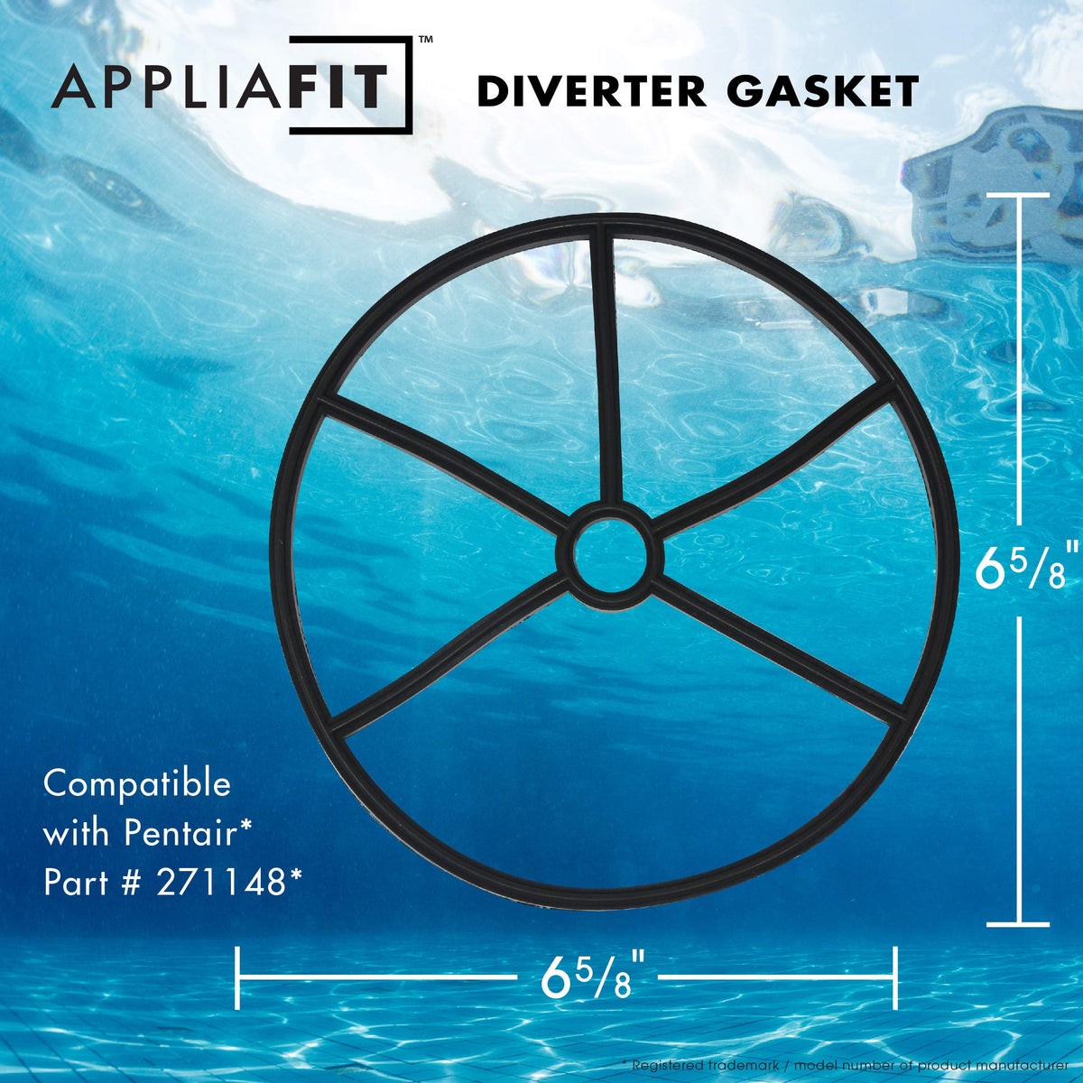 AppliaFit Diverter Spider Gasket installed in a valve showing compatibility.