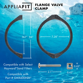 AppliaFit clamp for 14-15 inch Hayward tops enhances durability and leak resistance