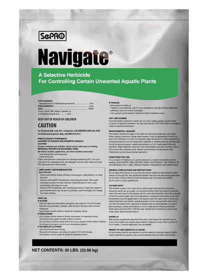APPLIED BIOCHEMISTS Navigate granular herbicide bag for targeted pond weed control