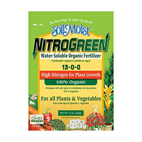Aprceo SoilMoist NitroGreen bottle being poured for quick plant nourishment.