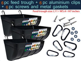 APRICOCK chicken feeder waterer 3-pack, 5.5 qt, side view shows durable construction
