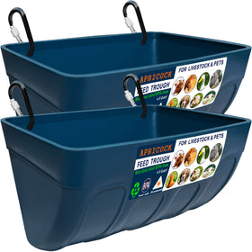 APRICOCK chicken feeder waterer 2-pack front view promotes organized feeding for flocks