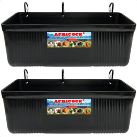 APRICOCK large feed trough 2pack clip — hanging convenience for organized feeding.