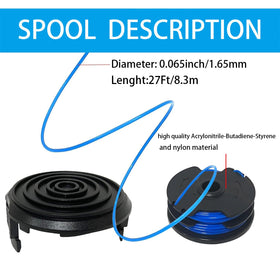 Aporozona ABS nylon spool material builds durability in outdoor trimming.