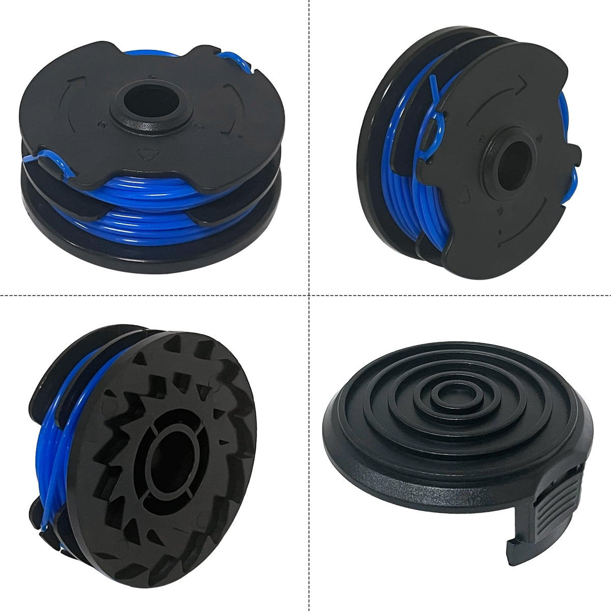 Aporozona dual 0.065 inch spool promotes efficient, even cuts.