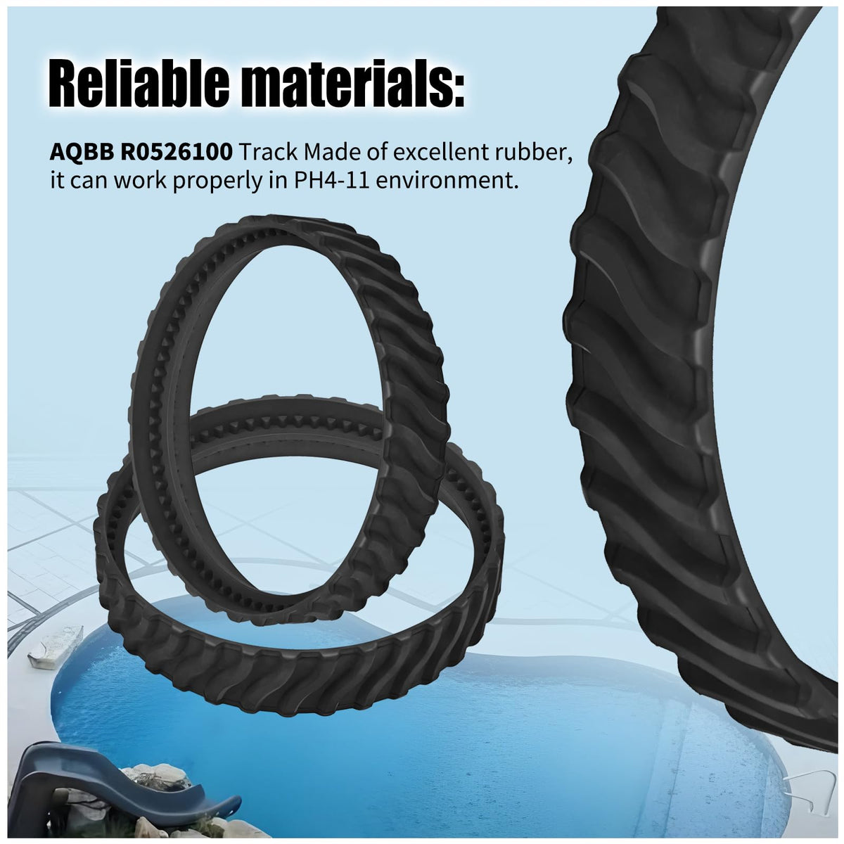 AQBB four-pack tracks plus two spares maximize downtime.