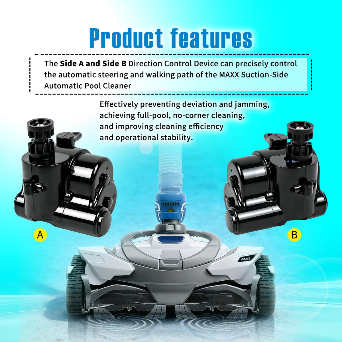 Installation steps for AQBB Polaris MAXX Side A control device.