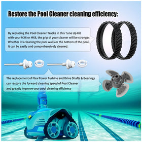 AQBB bearing rings support stable rotation in MX6/MX8 pool cleaners