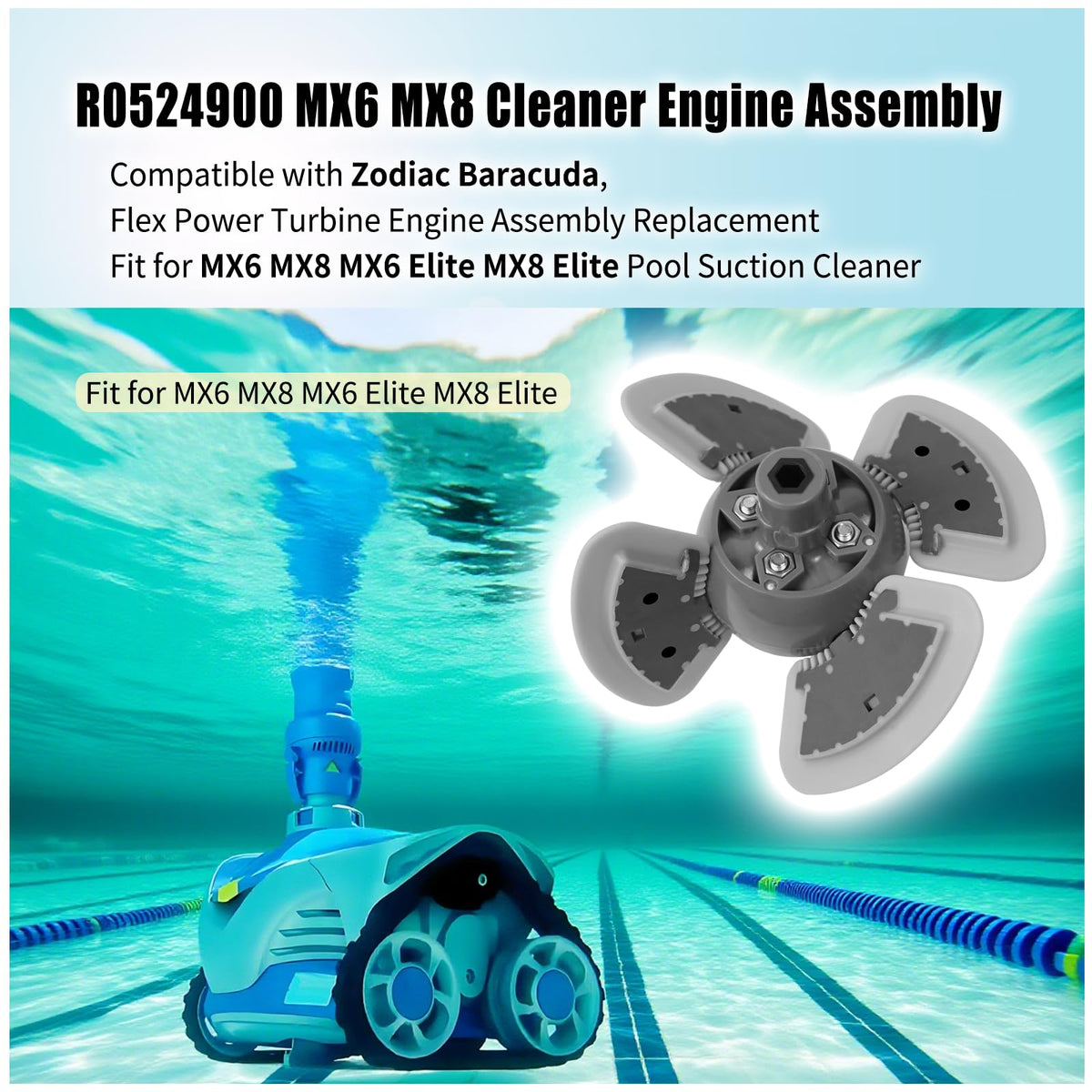 AQBB R0524900 engine internal gears close-up highlighting durable gearing for smooth operation.