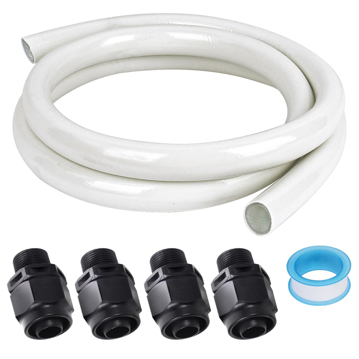 AQDD pool pump booster hose connector in 6ft length for secure, leak-free connections