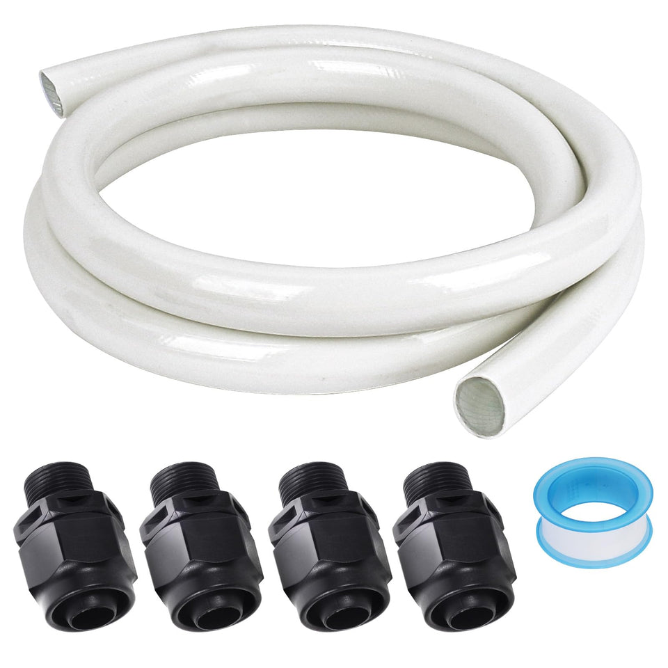 AQDD pool pump booster hose connector in 6ft length for secure, leak-free connections