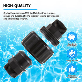 AQDD SP1480BLK includes teflon tape for quick installation.