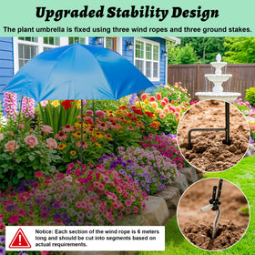 AQGQTQ plant umbrella extended pole-height enhances coverage.