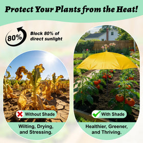 AQGQTQ plant umbrella wind rope system stabilizes in wind.
