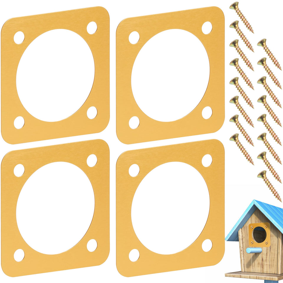 AQKILO Predator Guard package shows four plates for birdhouses.