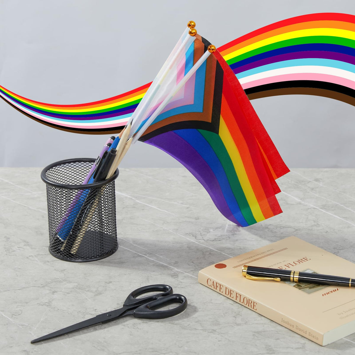 Aqltidiz Rainbow Flags made of tear-resistant polyester for durability