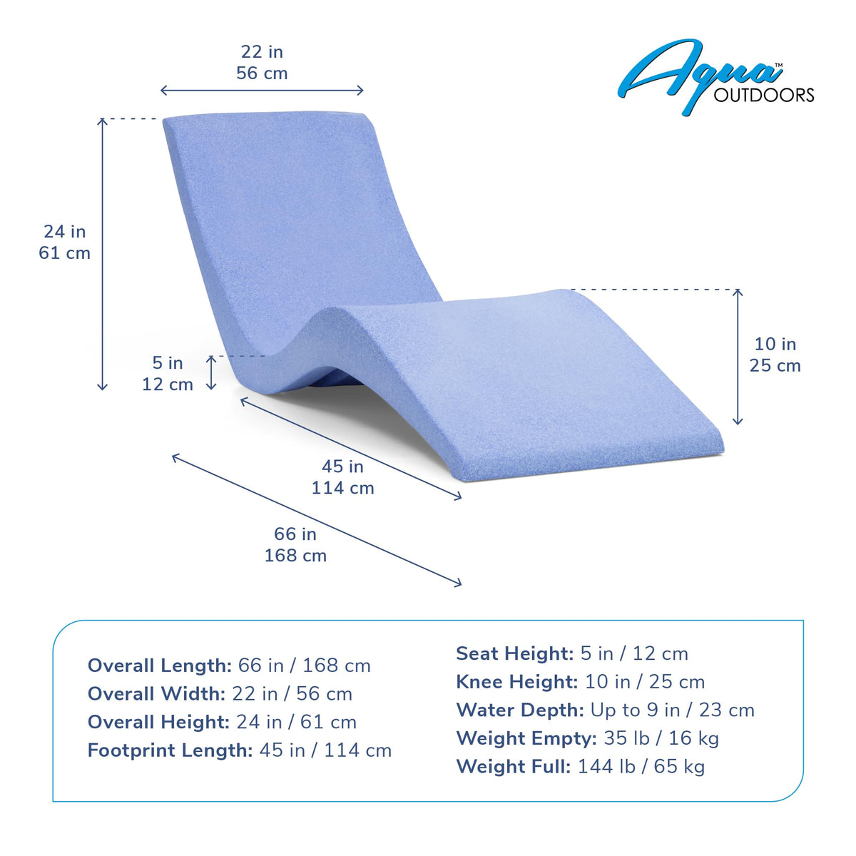Aqua Chairs Aqua Outdoors trusted by customers with a 5-year warranty and US support.