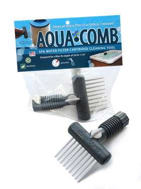 Aqua Comb’s UV-protected ABS body supports sturdy spa and hot tub cleaning use.