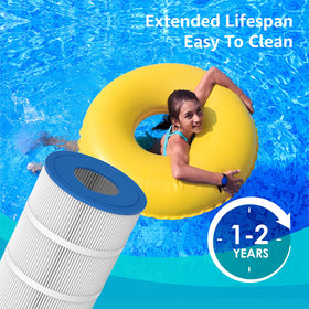 Aqua Crest filter dimensions 31-1-8 inches for precise fit.