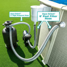 Aqua Select replacement hose helps prevent leaks and protect pool equipment.