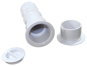AquaStar cap detail on white stand enhances clean installation and decor.