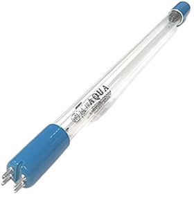 Aqua Ultraviolet 40W lamp in use inside a UV clarifier for algae control