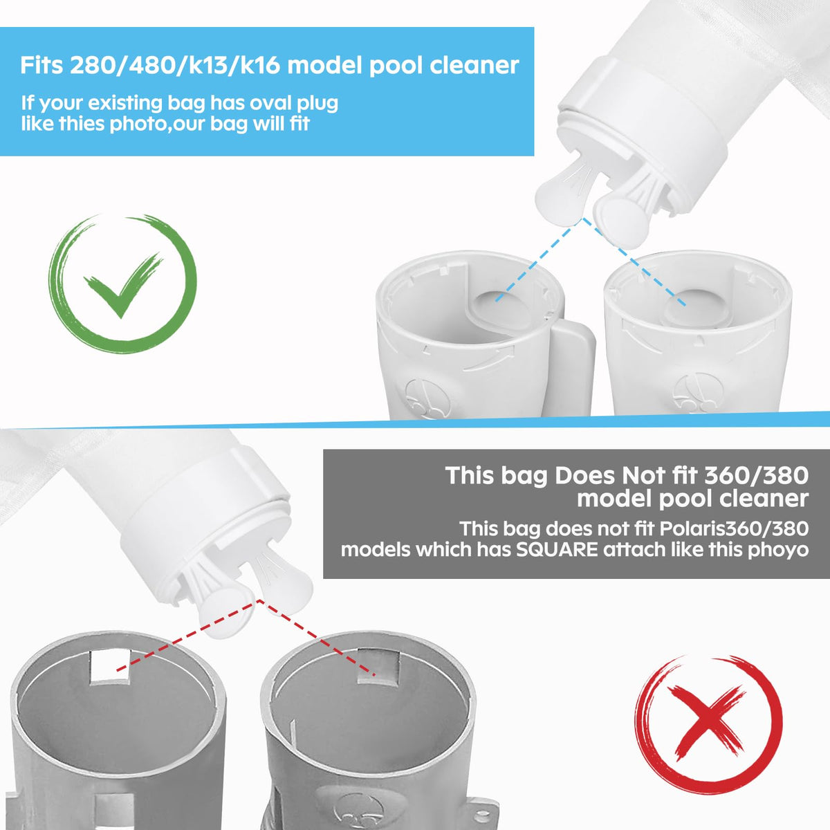 AQUAFLY K16 bag compatible, enhances debris containment and cleaner efficiency.