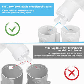 AQUAFLY K16 bag compatible, enhances debris containment and cleaner efficiency.
