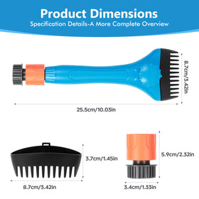 AQUAFLY pool filter cleaner tool with ergonomic handle for easy scrubbing.