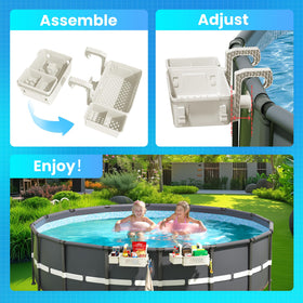 AquaJoyer compact stack-ready design saves space after pool closing.