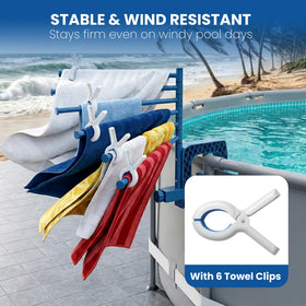 AquaJoyer durable stainless-steel construction withstands outdoor use and resists bending.
