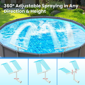 AquaJoyer universal compatibility allows easy connection to common pool fittings
