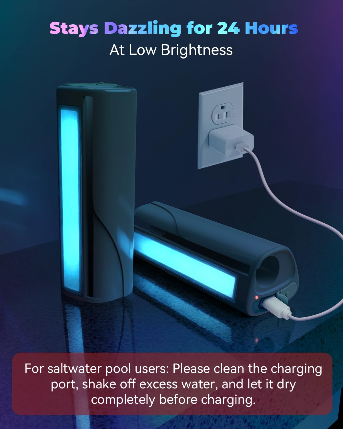 AquaJoyer splash-resistant remote keeps control dry near the water.