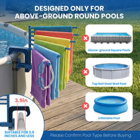 AquaJoyer swivel towel holder enables easy access and better airflow for quick drying.