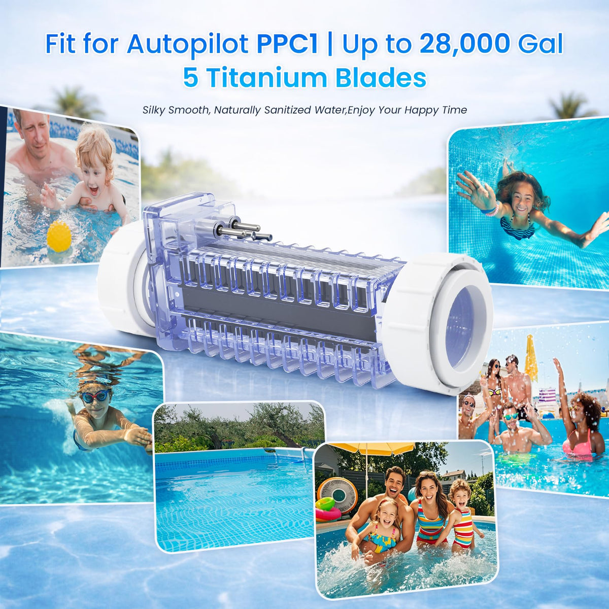 Aqualix factory-tested cells ensure consistent chlorine output and electrical stability.