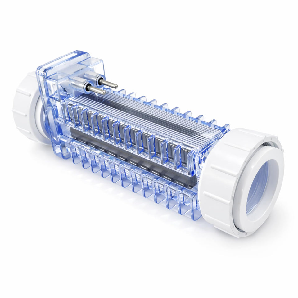 Aqualix PPC1 replacement cell with unions for AutoPilot improves installation ease and reliability.