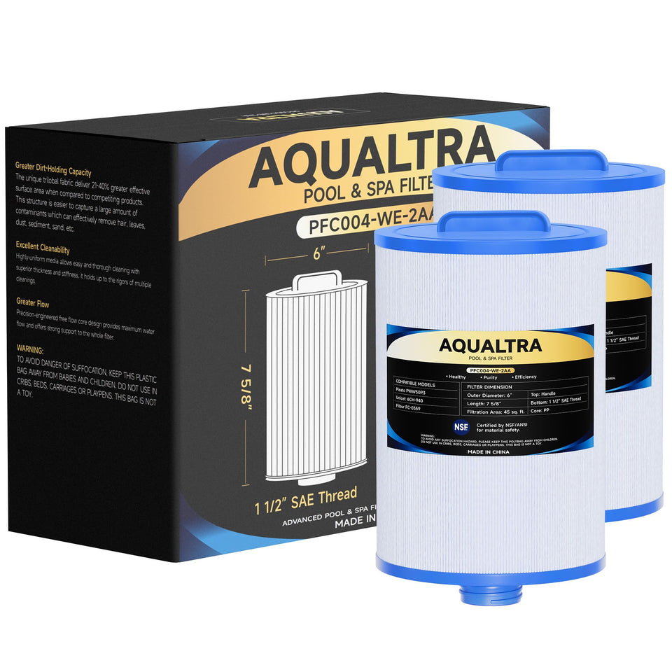 AQUALTRA 6CH-940 spa filter with 6 inches diameter for easy replacement